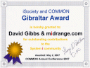 Gibraltar Award